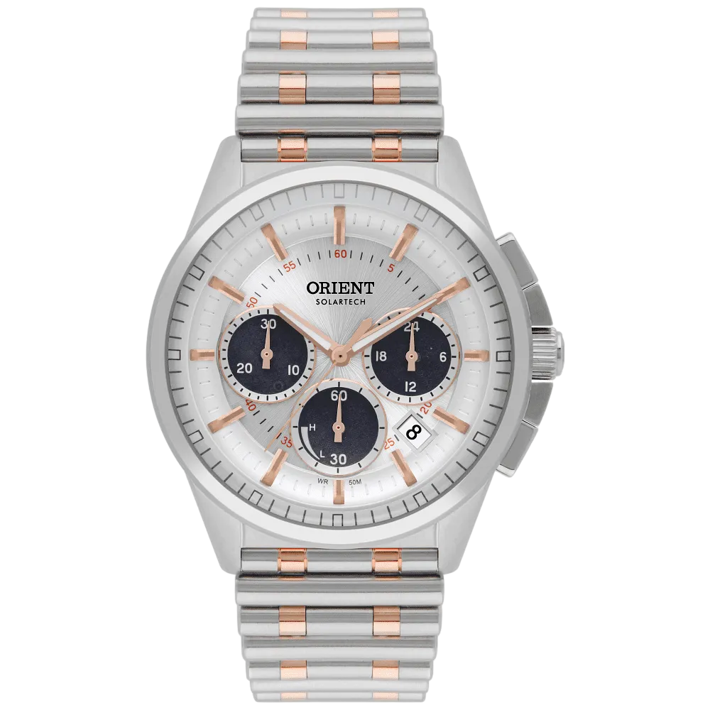 Orient Solartech Neo Vintage MTSSC046 S1SR Branco IP Gold