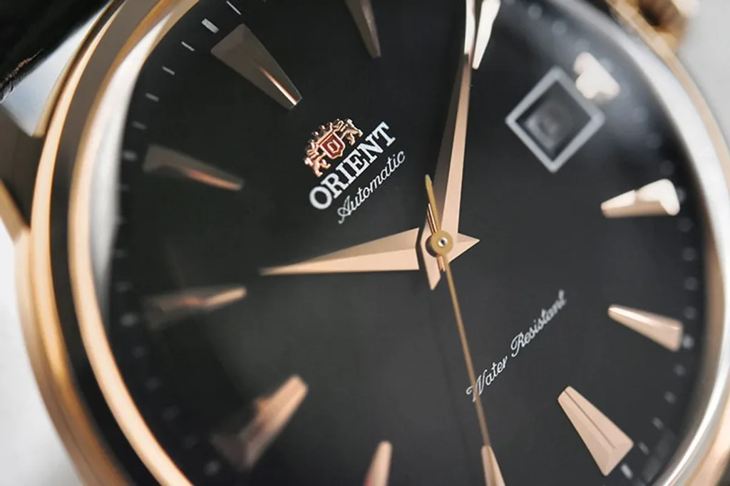 Orient Bambino TAC00001B0 Automático Rose Gold Mostrador Preto