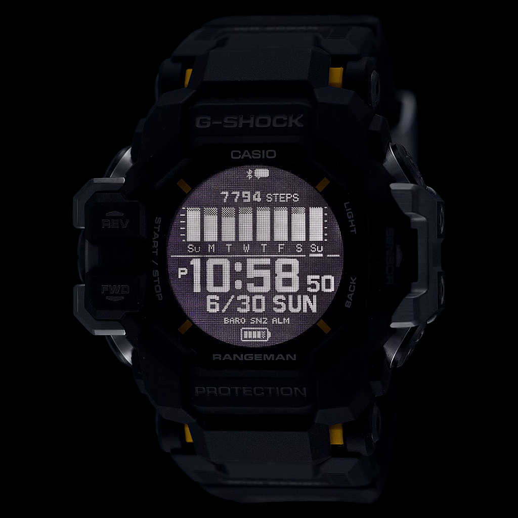G-SHOCK　RANGEMAN　GPR-H1000-1JR G-SHOCK Rangeman GPR-H1000-1DR Master of G Preto - Relojoaria
