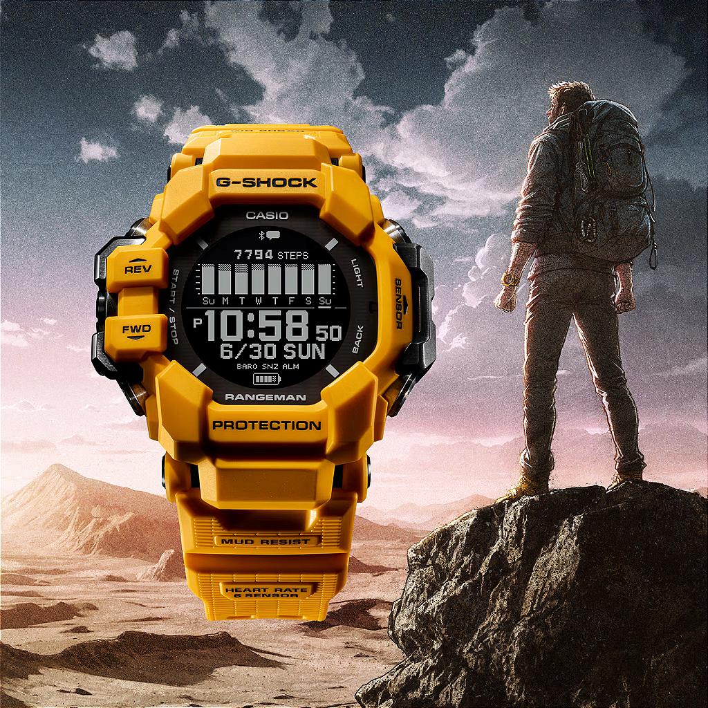 時計 G-SHOCK RANGEMAN GPR-H100 G-SHOCK Rangeman GPR-H1000-9DR Master of G Preto - Relojoaria
