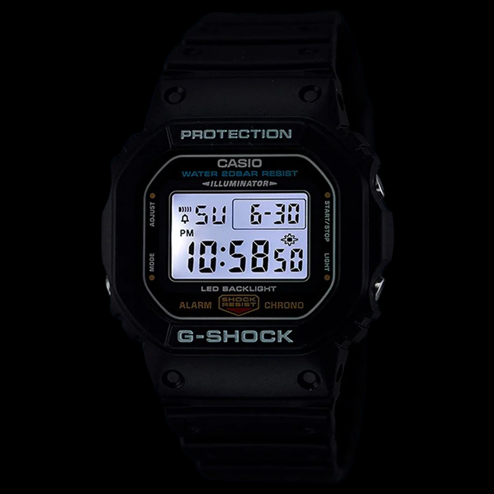 G-Shock DW-5600UE-1DR Clássico 1980 LED 200M - Relojoaria Impala