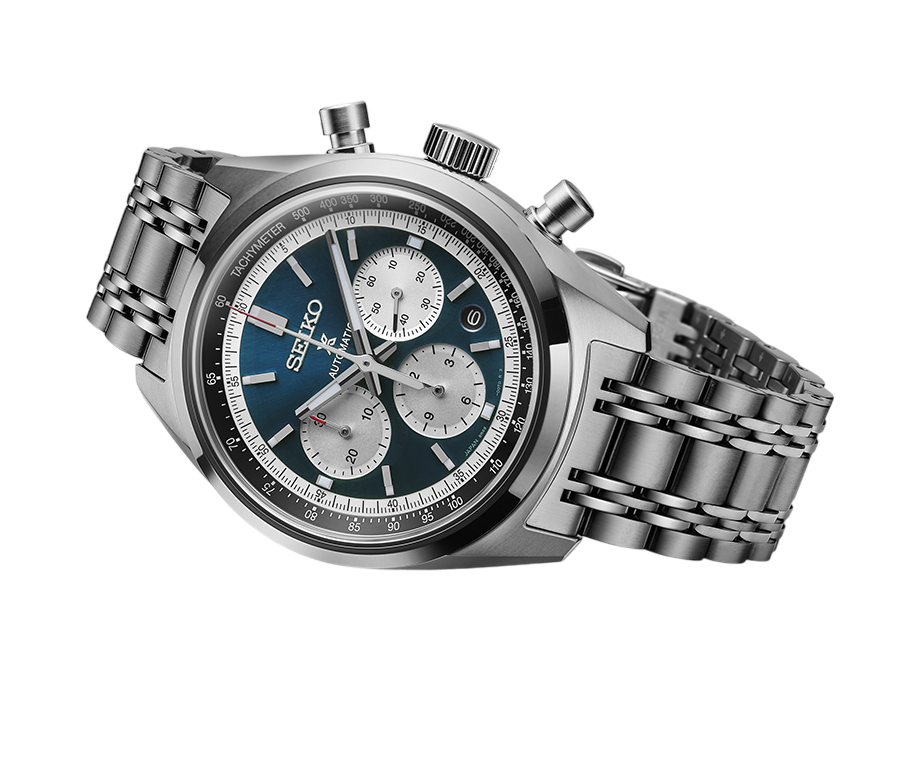 【BP01-025】オコチョ × 4（RR） Relógio Seiko Prospex SBEC025 / SRQ051 Cronógrafo Mecânico Azul