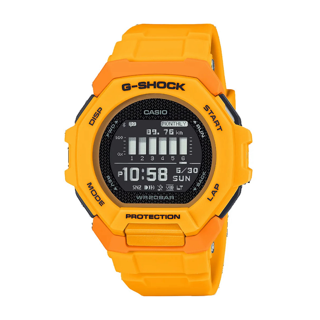 G-Shock G-Squad GBD-300-9DR Amarelo Esportivo - Relojoaria Impala