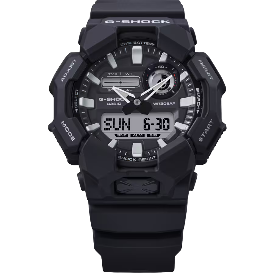 G-SHOCK GA-010-1ADR Pulseira Preta Analógico-Digital - Relojoaria