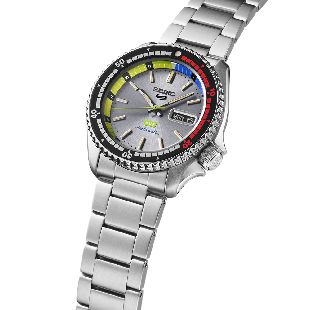 Seiko 5 Sports x HUF SRPL33 – Edição Limitada Automático