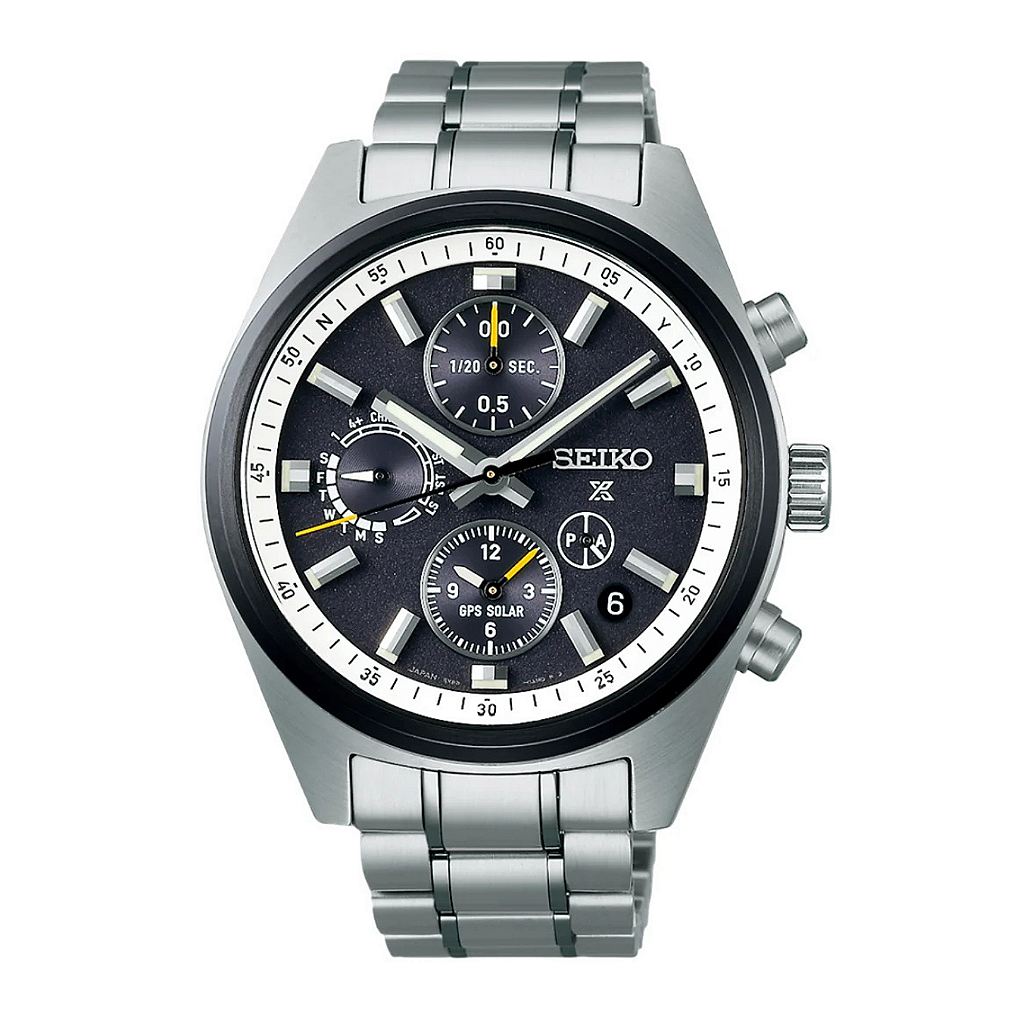 Seiko Prospex SSH167 GPS Solar Cronograph Edição Panda 42mm