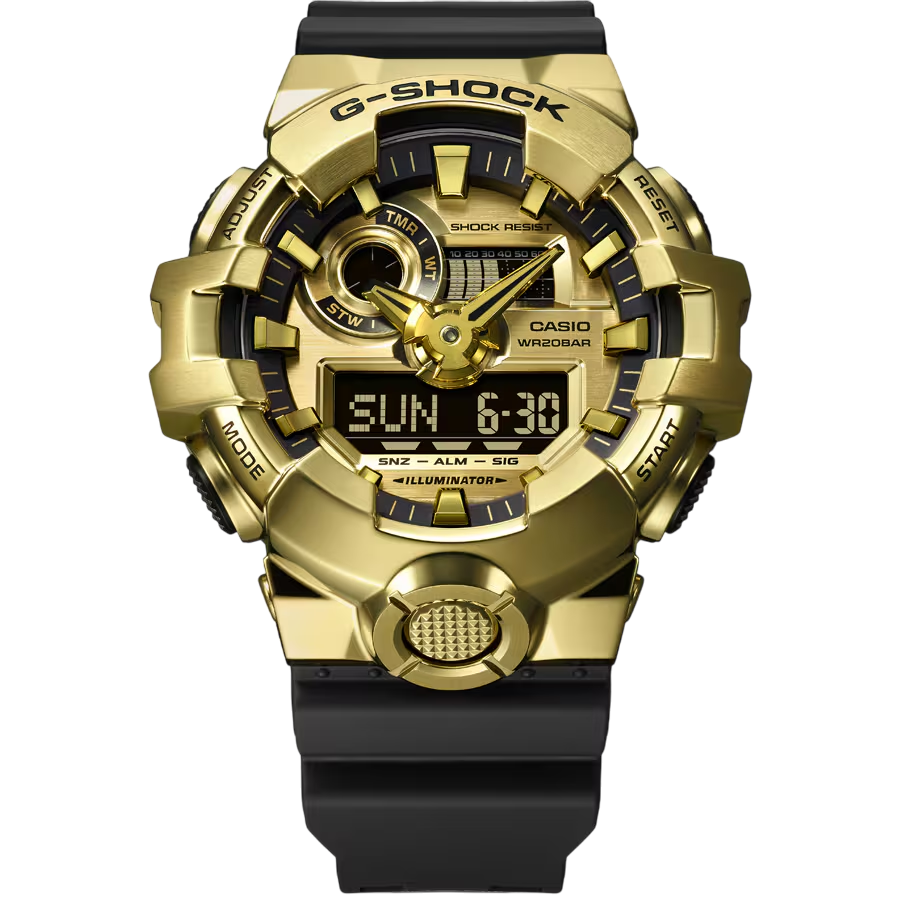 G-Shock GM-700G-9ADR Dourado Analógico-Digital - Relojoaria Impala