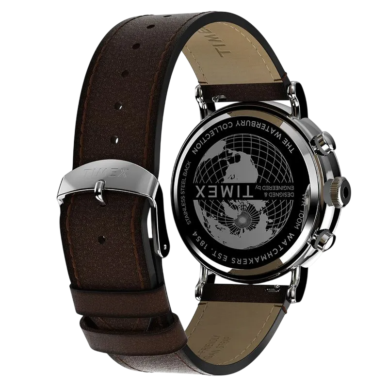 Timex Waterbury TW2W47300M Salmão Cronógrafo Sustentável