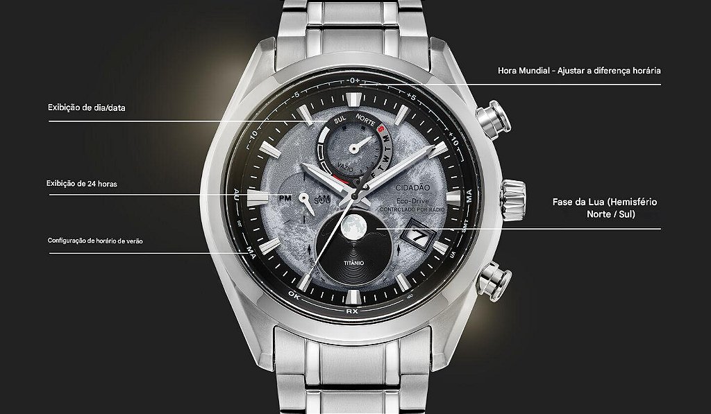 Citizen Tsuki-yomi AT BY1010-57H Eco-Drive Super Titanium