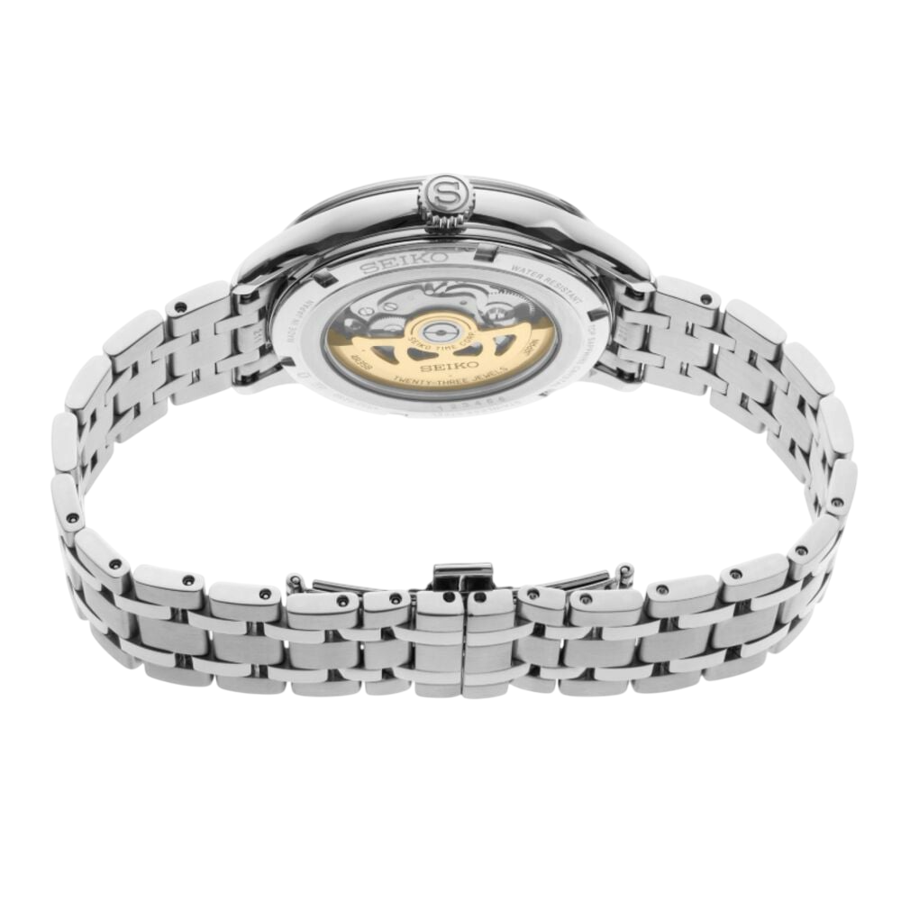 Seiko Presage SSA464 Zen Garden Open Heart Safira 41.8mm