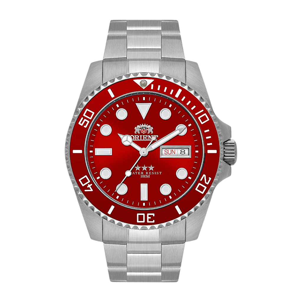 Orient Submariner NH3SS009 Automático Vermelho 42mm 100M