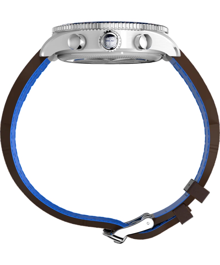 Timex x Pan Am TW2W97200 Azul Cronógrafo Fly-Back - Relojoaria