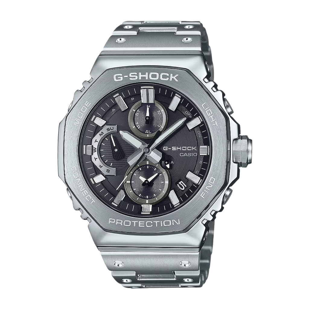 G-SHOCK GM-B2100 シルバー G-Shock GMC-B2100D-1ADR Full Metal Preto Bluetooth 200M