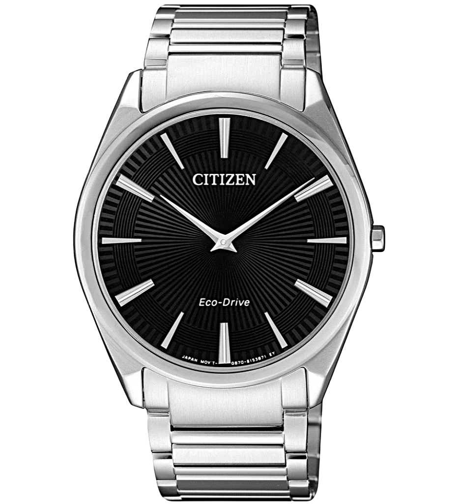 Citizen Eco-Drive Slim AR3071-87E Preto 38mm Ultrathin