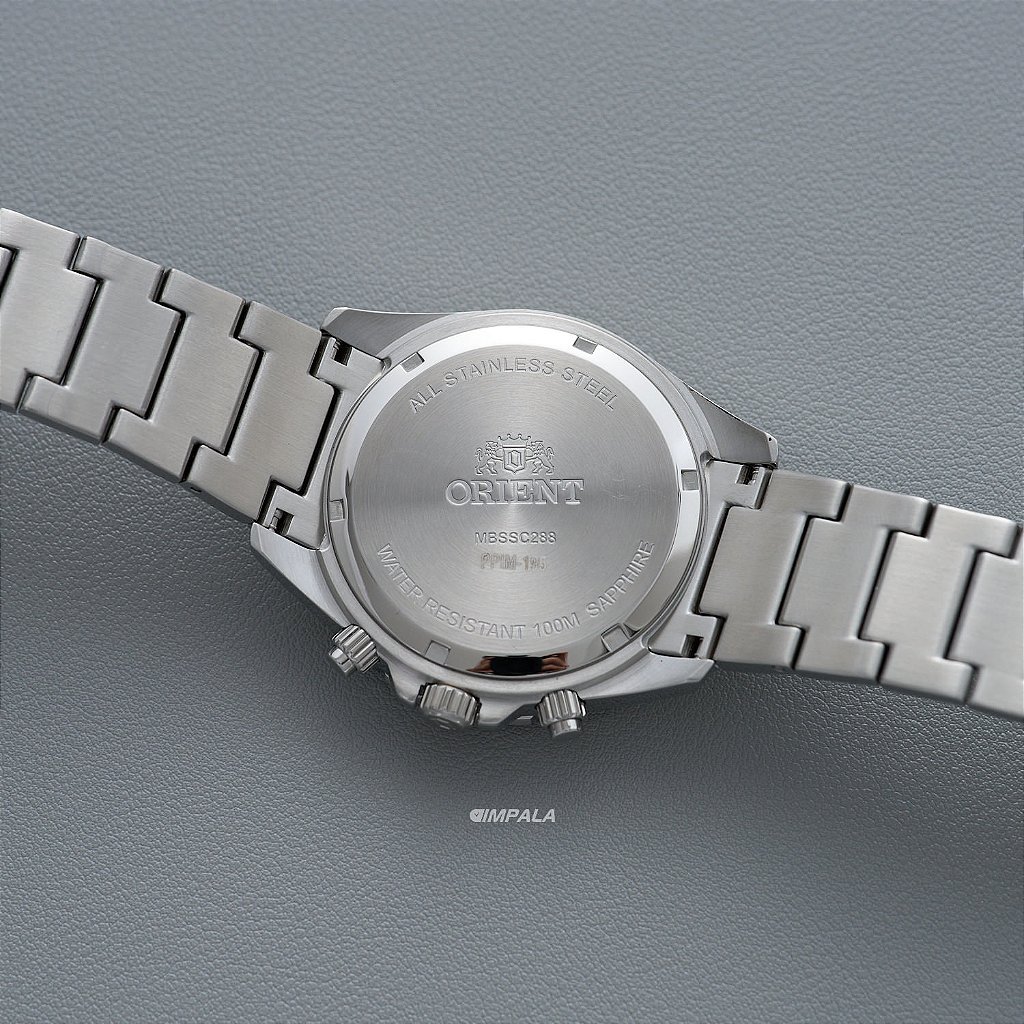 Relógio Orient Solartech Azul-Celeste MBSSC288 A1SX 43mm