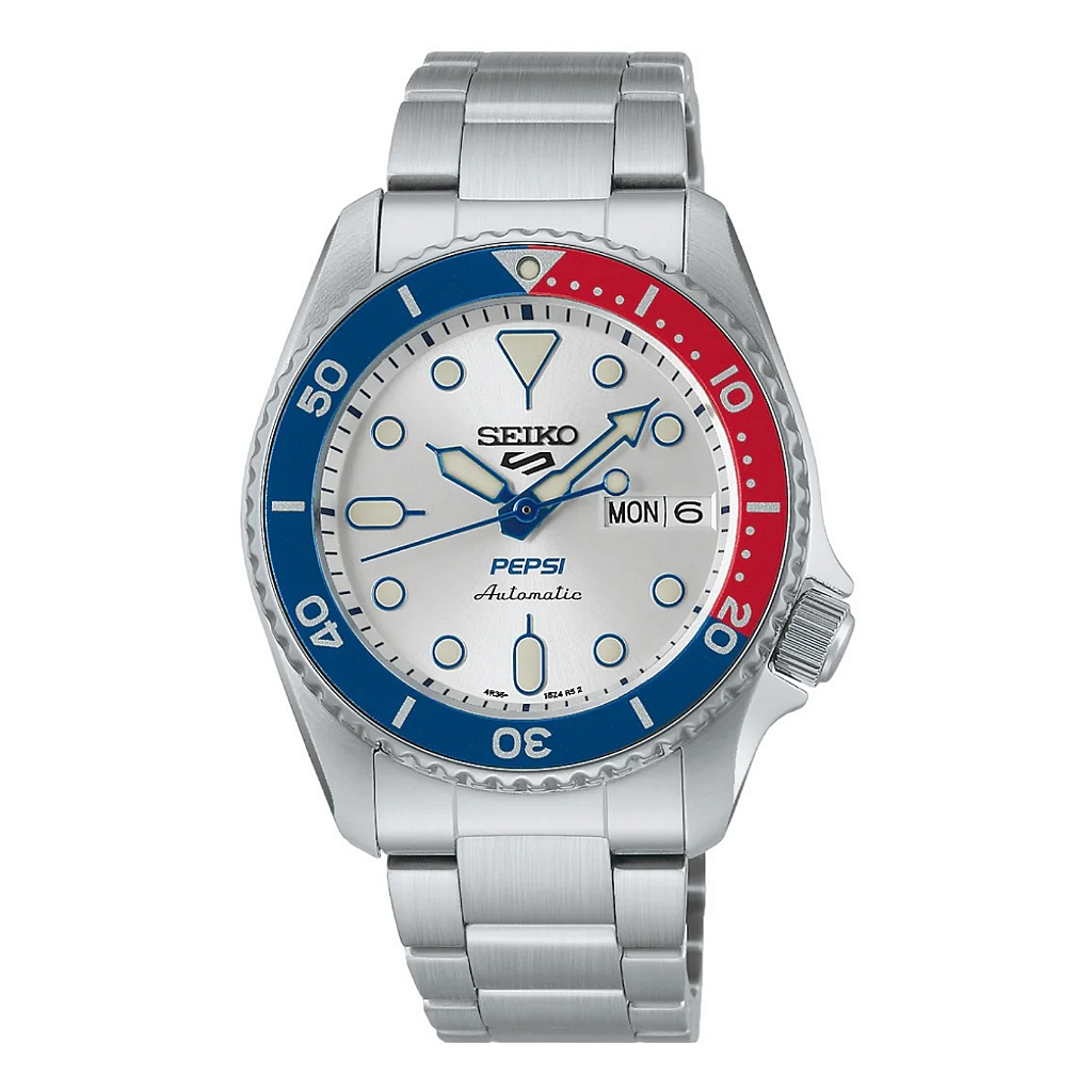 Seiko 5 Sports SRPL99 Pepsi – Automático 38 mm Edição Limitada