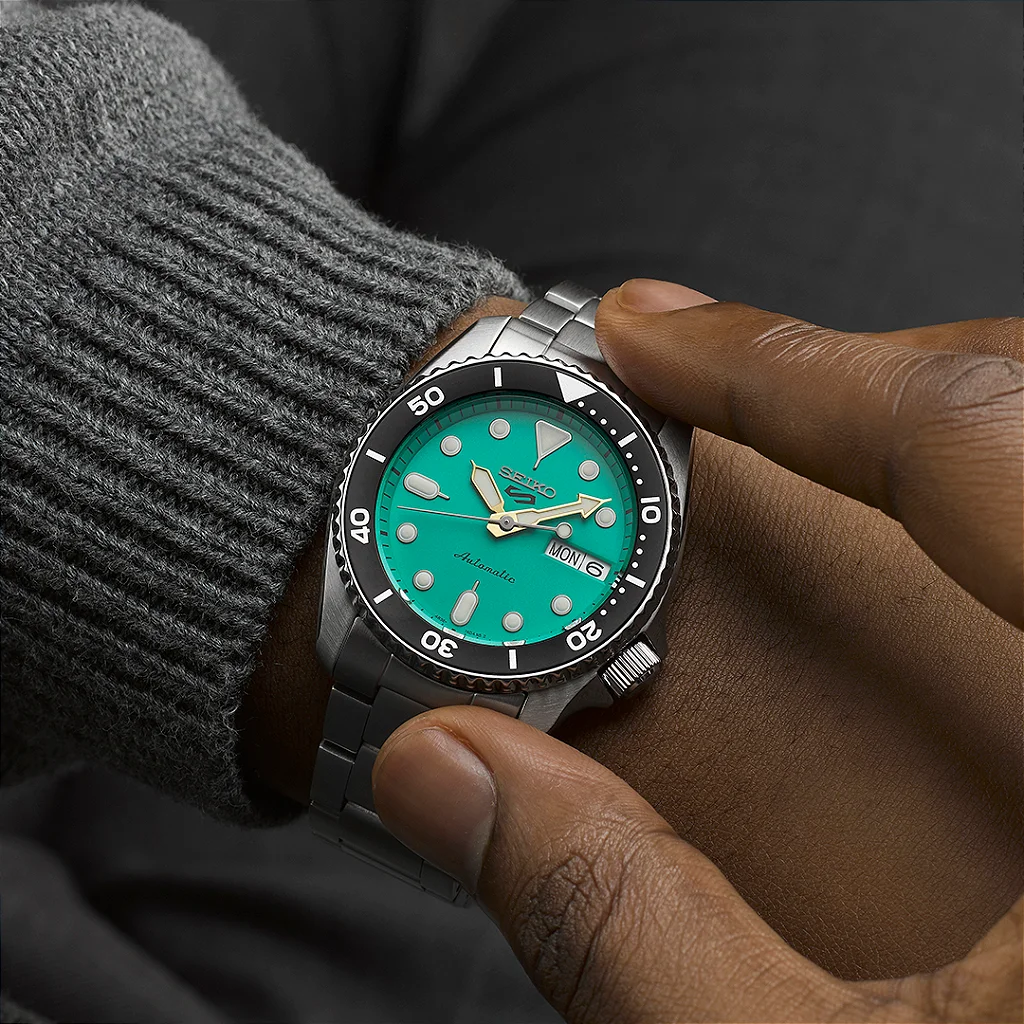 Seiko 5 Sports SRPK33B1 Automático Verde 38mm - Relojoaria Impala