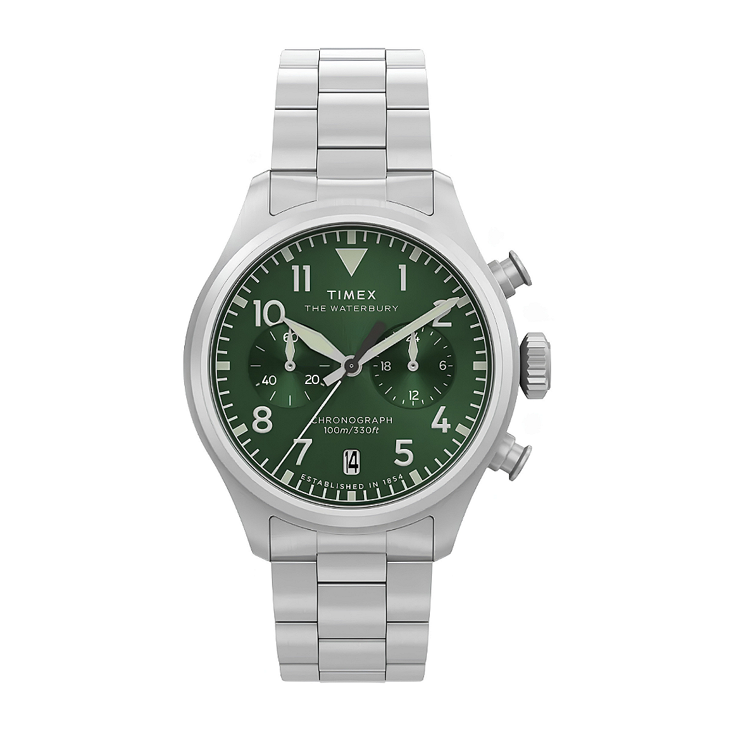 tomohime② Timex Waterbury Ace Cronograph TW2Y19100 – Elegância Clássica e