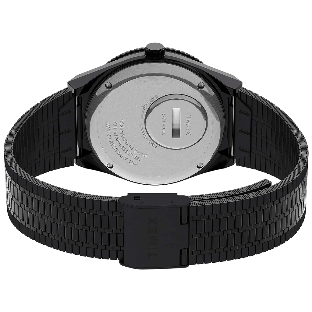 Relógio Q Timex TW2U61600 Preto 38mm IP Black Quartzo - Relojoaria