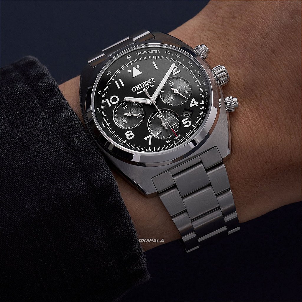 Orient Solartech MBSSC297 P2SX – Cronógrafo solar 40 mm 10 ATM