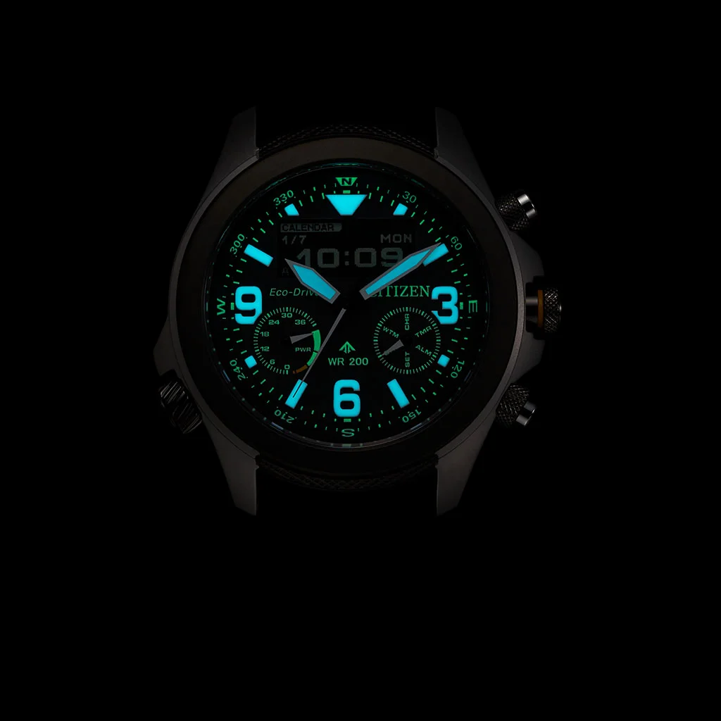 Citizen Promaster Land Eco-Drive JV1007-07E – Resistência e