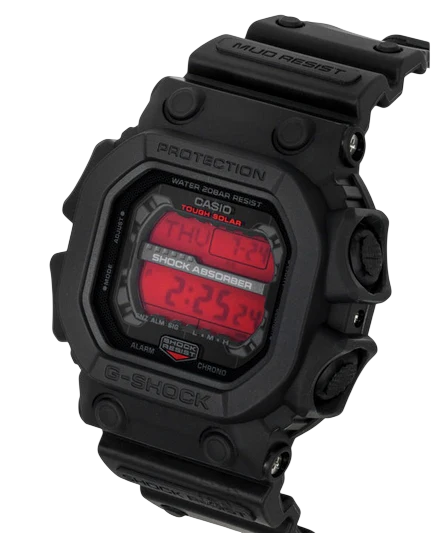 G-Shock GX-56BBR-1DR The King Solar Preto e Vermelho 200m