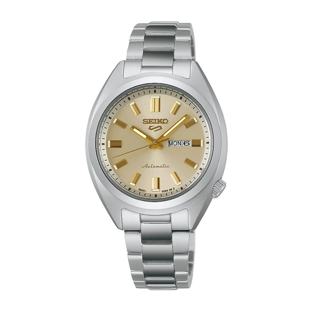 Seiko　マイセン Meissen フルーツ コバルト 金彩 Seiko 5 Sports SRE023B1 Automático 32mm Creme - Relojoaria Impala