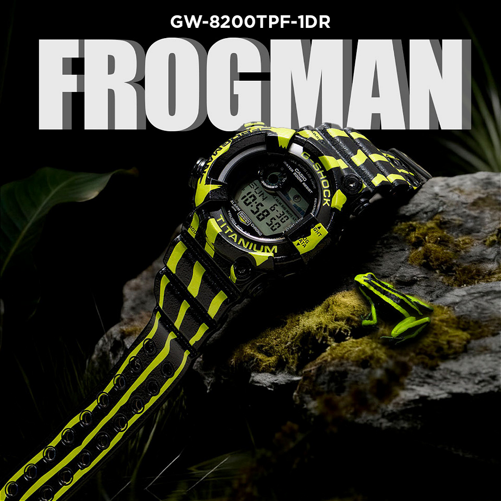 Relógio G-SHOCK FROGMAN GW-8200TPF-1DR Tough Solar Mergulho
