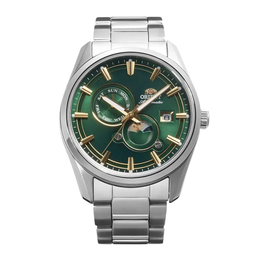そら Orient Sun & Moon RA-AK0314E30B – Automático Safira Verde 41mm