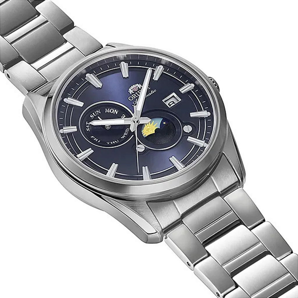 Orient Sun & Moon RA-AK0315L30B – Automático Safira Azul 41mm