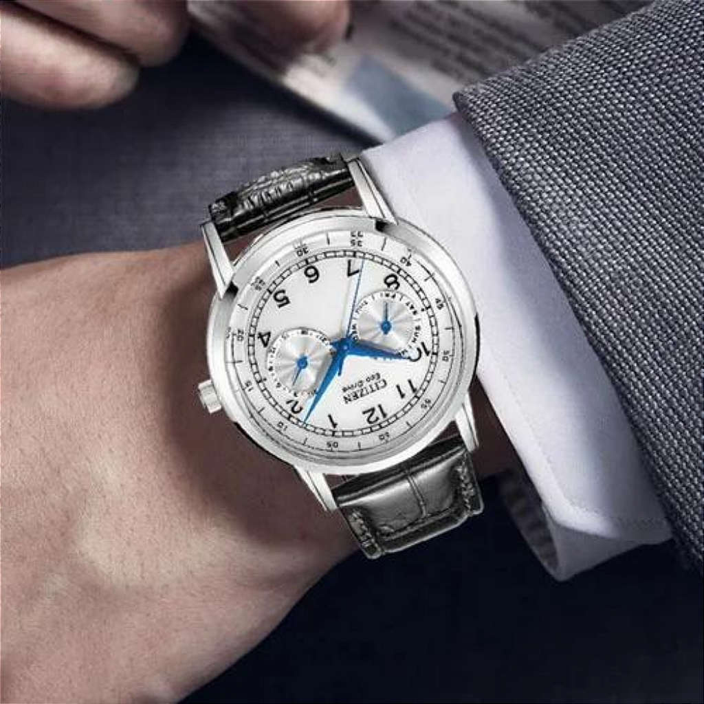 Citizen Corso AO9000-06B Eco-Drive Prata Clássico - Relojoaria