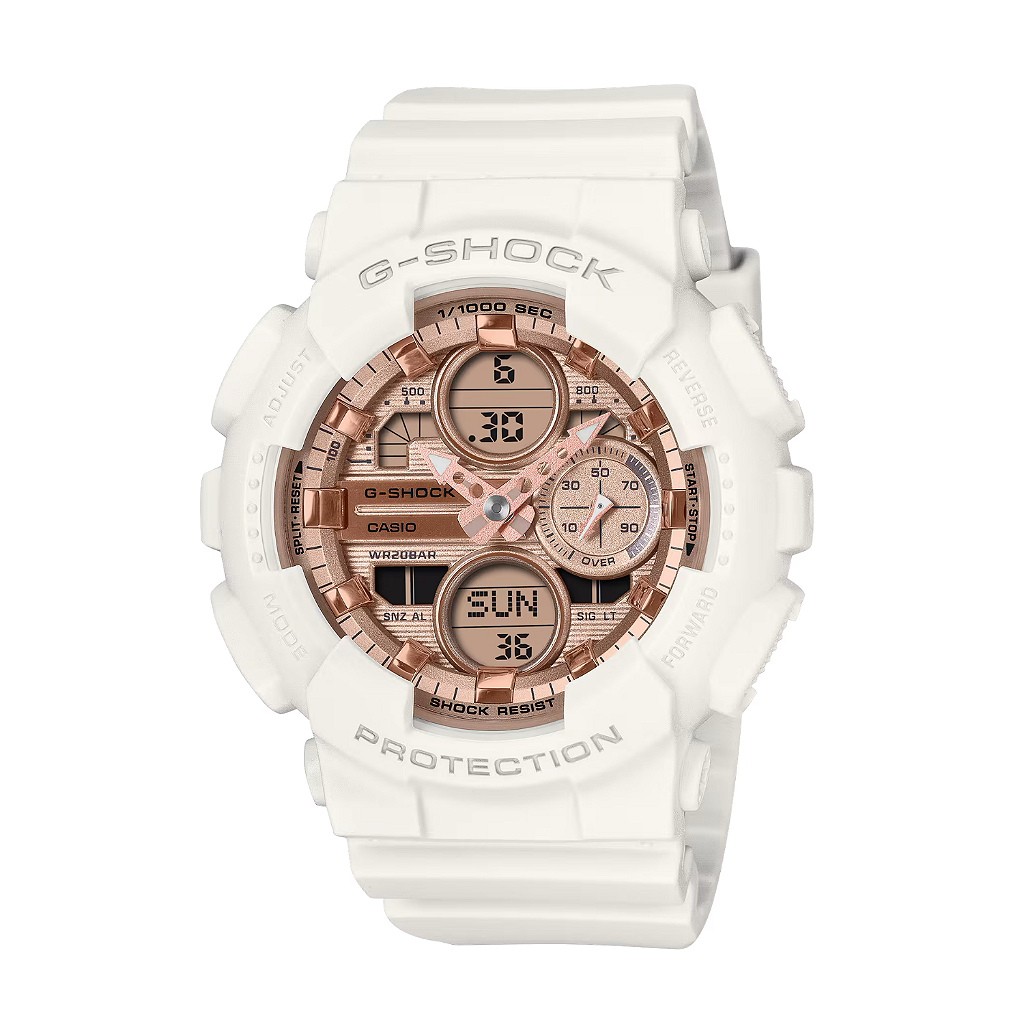 Relógio Casio G-Shock GMA-S140PG-7ADR Branco Rosé 20 - Relojoaria