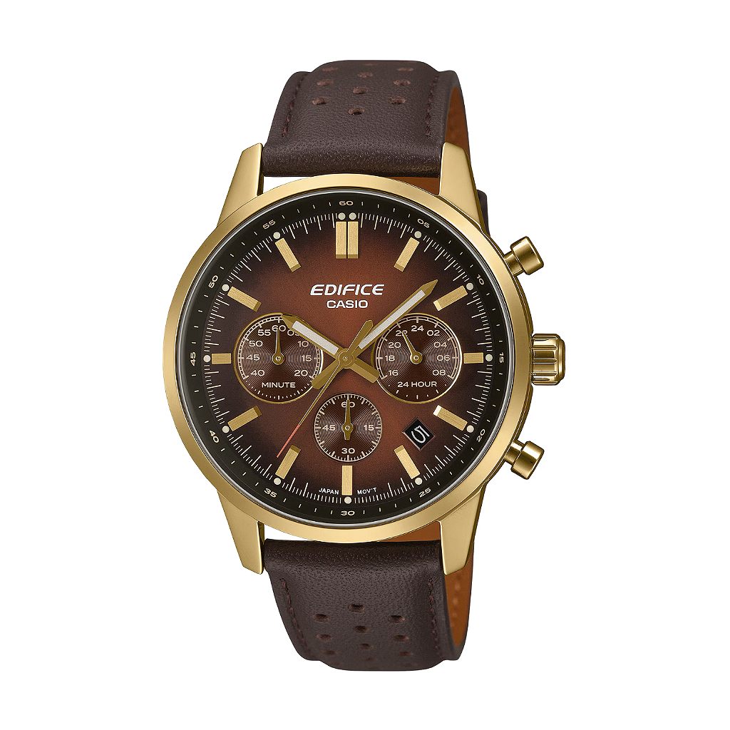EDIFICE 腕時計　79251202N04S Relógio Casio Edifice EFR-575CL-5ADF Cronógrafo Couro - Relojoaria
