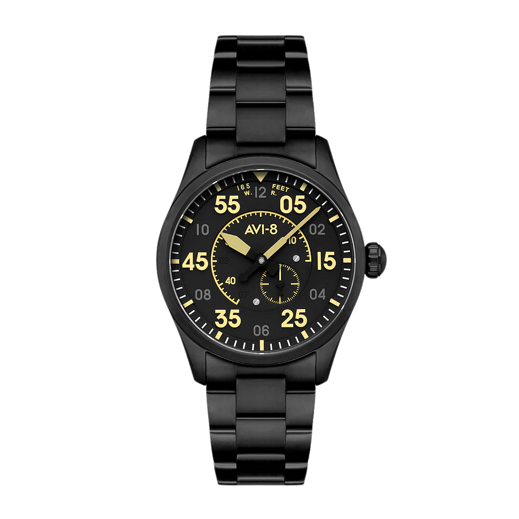 Relógio AVI-8 Spitfire Type 300 AV-4147-44 Automático Safira