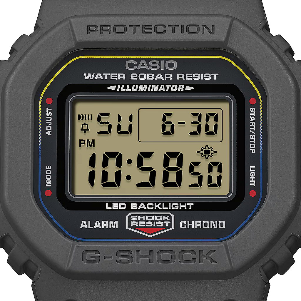 G-SHOCK DW-5600MNC-8A2DR Pulseira em Tecido Colorida - Relojoaria