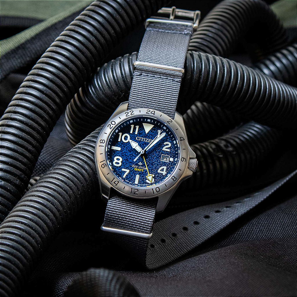 jone　オーダー Relógio Citizen Promaster Land GMT BJ7150-09L Eco-Drive GMT