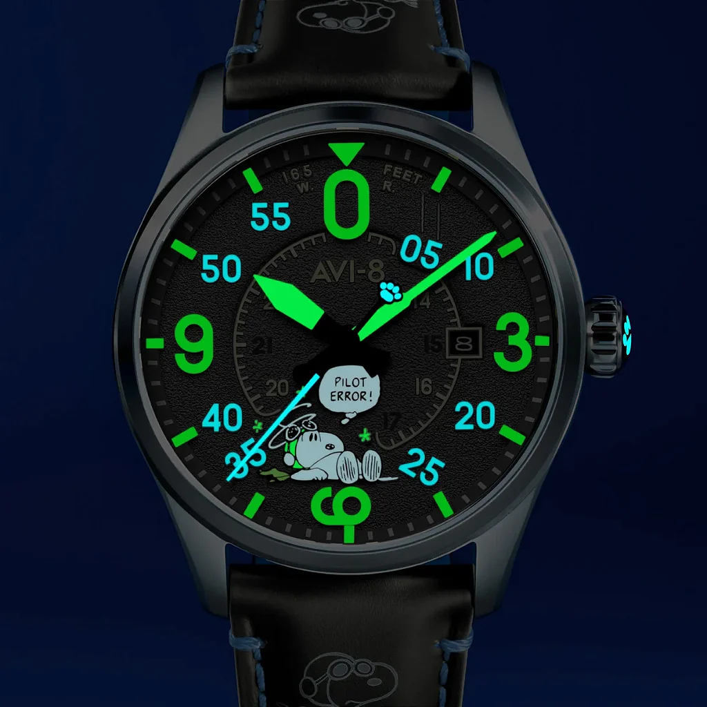Relógio AVI-8 Spitfire Snoopy AV-4152-03 Limited Edition