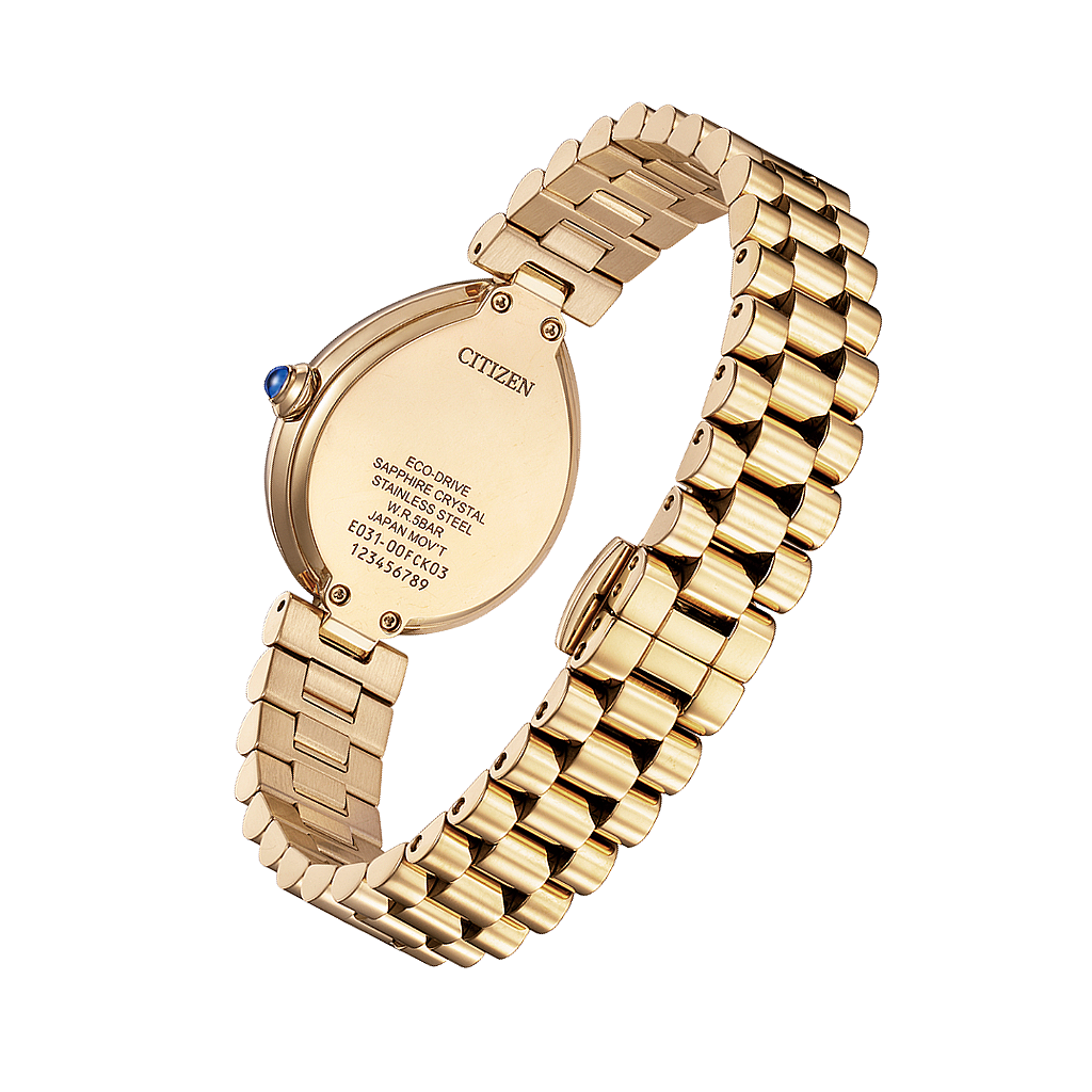 Citizen L Rainell EM1203-57X Eco-Drive Feminino Verde - Relojoaria