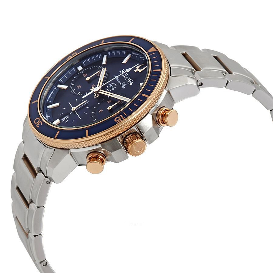 Bulova 98B301N – Cronógrafo azul robusto 200M - Relojoaria Impala