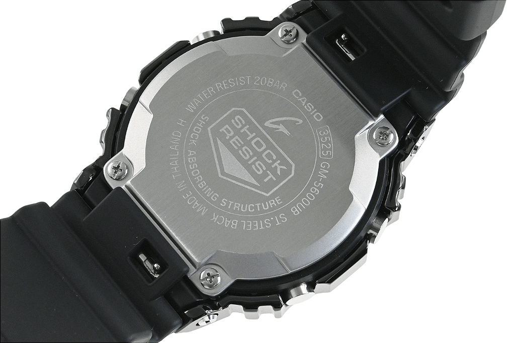 G-Shock GM-5600UB-1DR Metal Bezel Preto LED 200M - Relojoaria