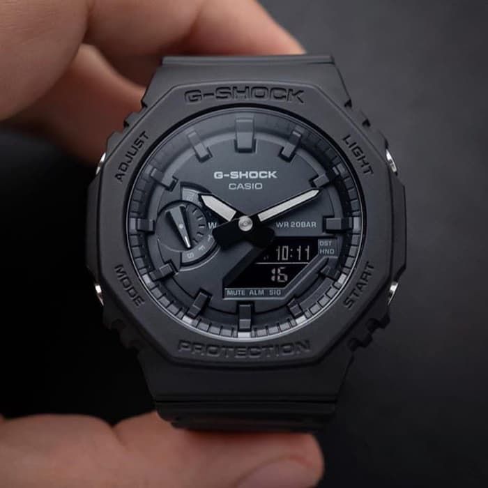 G-Shock GA-2100-1A1DR Carbon Core Guard All Black - Relojoaria