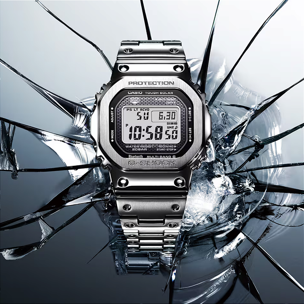 G-Shock Full Metal GMW-B5000D-1DR Solar Bluetooth - Relojoaria
