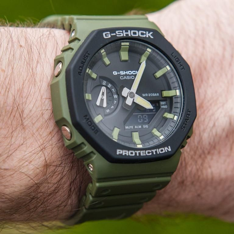 G-Shock GA-2110SU-3ADR Carbon Core Guard Verde 200m - Relojoaria