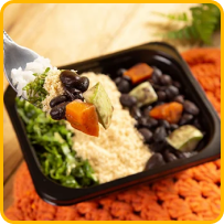 Feijoada Vegetariana de Legumes com Couve e Farofa 300g