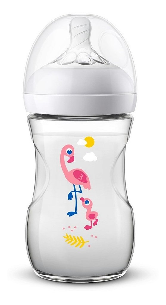 Mamadeira Pétala Flamingo 260 ml - Philips Avent - Chicletinho Baby - Loja  especializada em artigos infantis