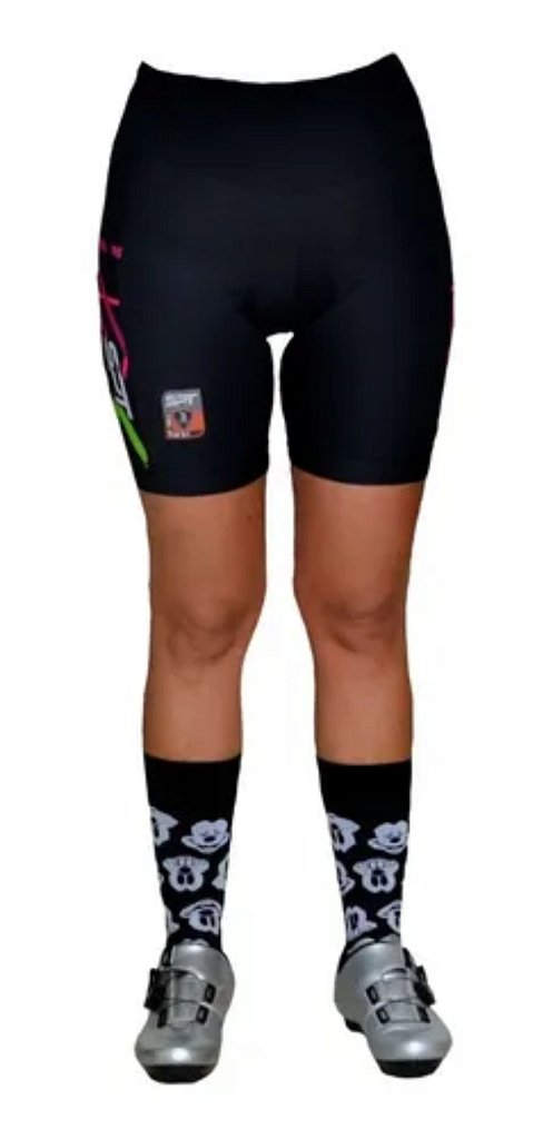 short feminino ciclismo com gel
