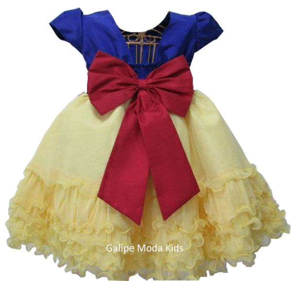 branca de neve vestido infantil