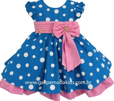 vestido da galinha pintadinha rosa e azul