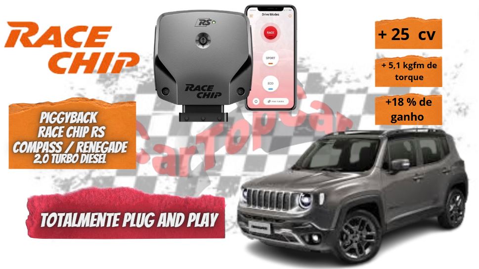 Race Chip (Chip De Potencia) Racechip Rs+app Renegade Compass 2.0