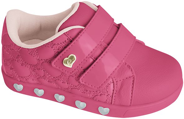 tênis pampili sneaker luz rosa
